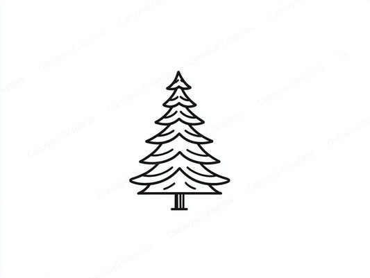 Christmas Tree Vector Graphic preview