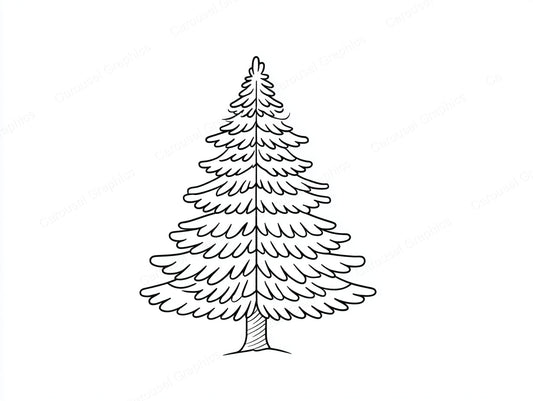Christmas Tree Vector Graphic preview