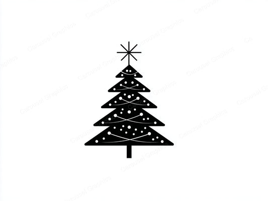 Christmas Tree Vector Graphic preview