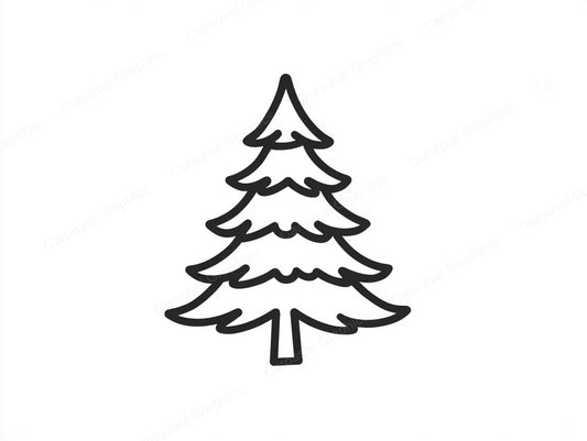 Christmas Tree Vector Graphic preview