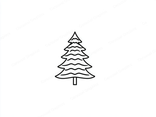 Christmas Tree Vector Graphic preview