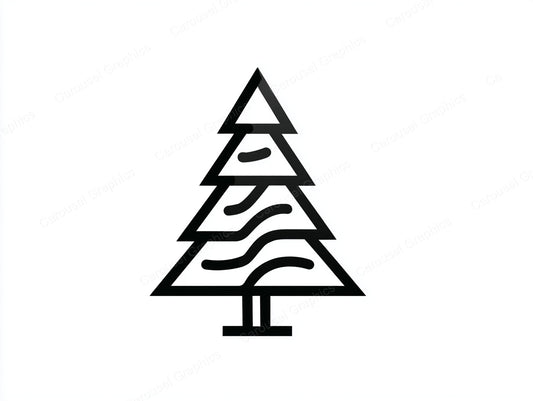 Christmas Tree Vector Graphic preview