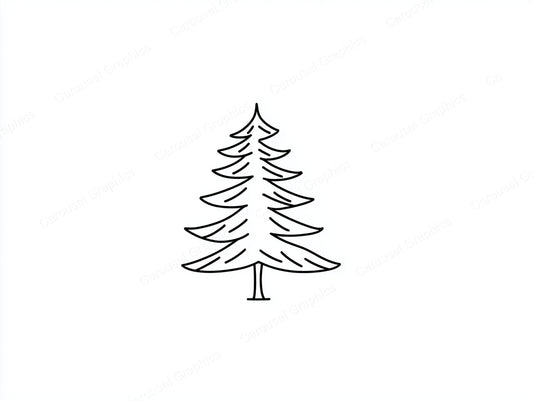 Christmas Tree Vector Graphic preview