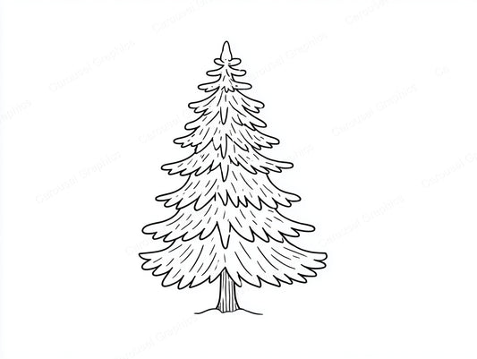 Christmas Tree Vector Graphic preview