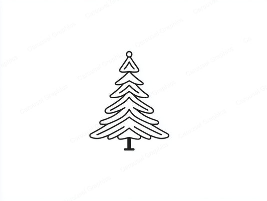 Christmas Tree Vector Graphic preview