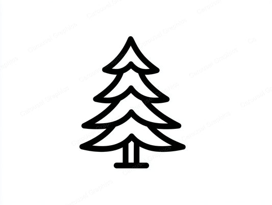 Christmas Tree Vector Graphic preview
