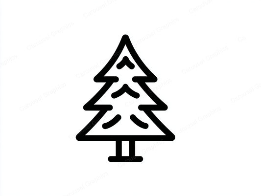 Christmas Tree Vector Graphic preview