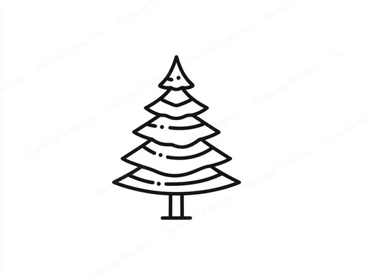 Christmas Tree Vector Graphic preview