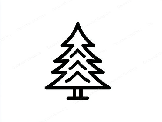 Christmas Tree Vector Graphic preview
