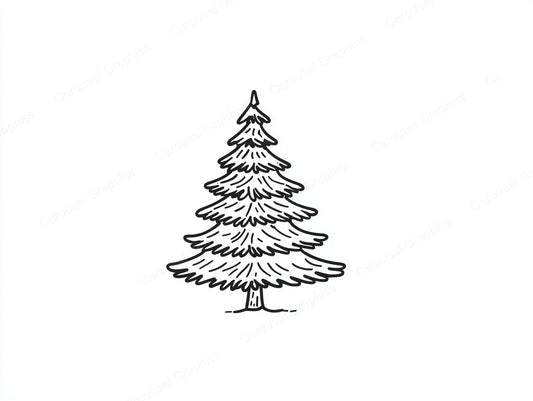 Christmas Tree Vector Graphic preview