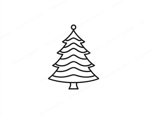 Christmas Tree Vector Graphic preview