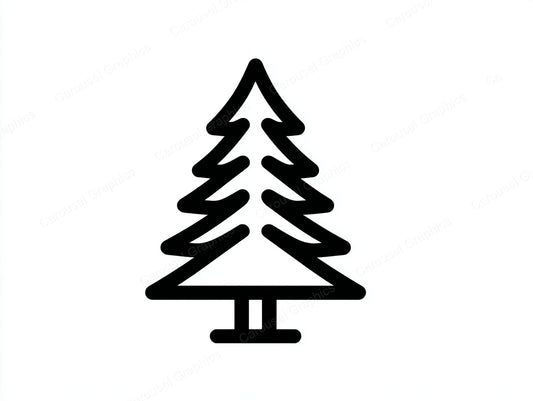 Christmas Tree Vector Graphic preview