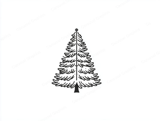 Christmas Tree Vector Graphic preview