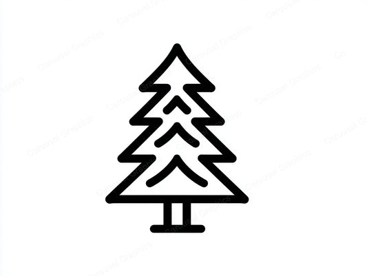 Christmas Tree Vector Graphic preview