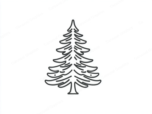 Christmas Tree Vector Graphic preview