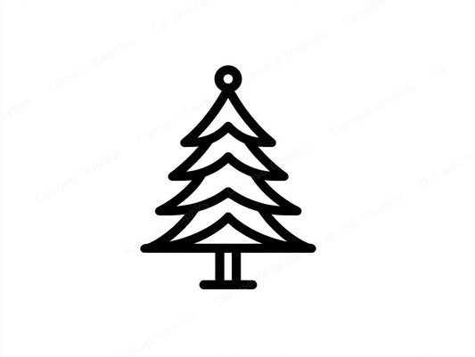 Christmas Tree Vector Graphic preview