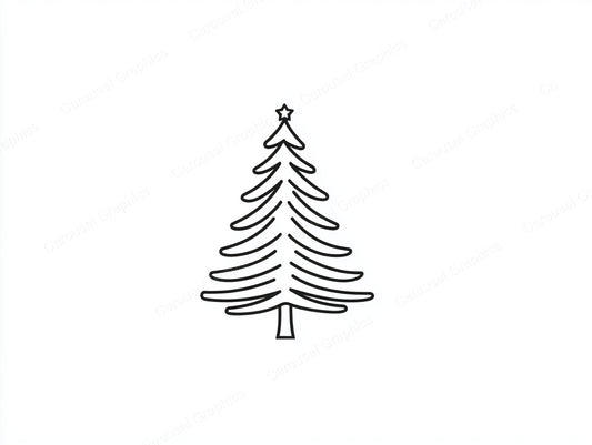 Christmas Tree Vector Graphic preview