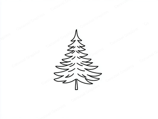 Christmas Tree Vector Graphic preview