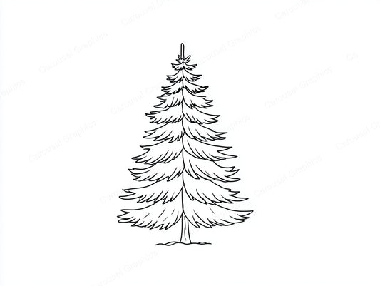 Christmas Tree Vector Graphic preview
