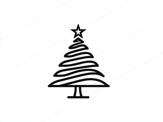 Christmas Tree Vector Graphic preview