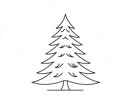 Christmas Tree Vector Graphic preview