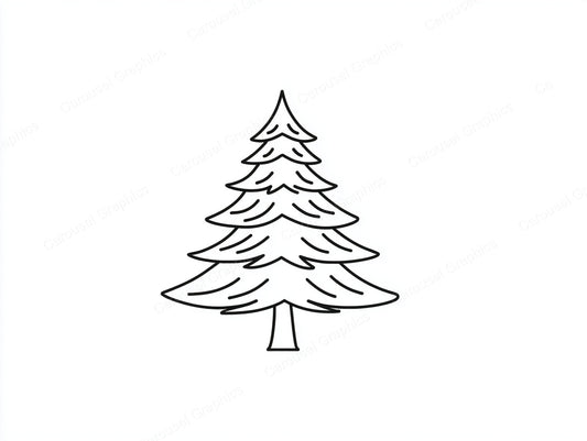 Christmas Tree Vector Graphic preview