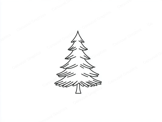 Christmas Tree Vector Graphic preview