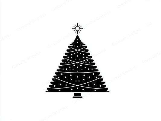Christmas Tree Vector Graphic preview