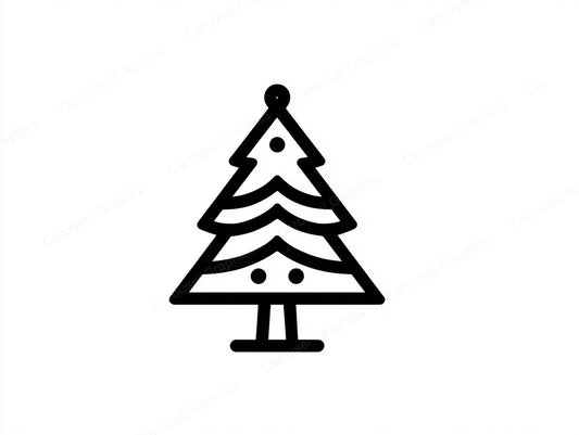 Christmas Tree Vector Graphic preview
