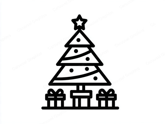 Christmas Tree Vector Graphic preview