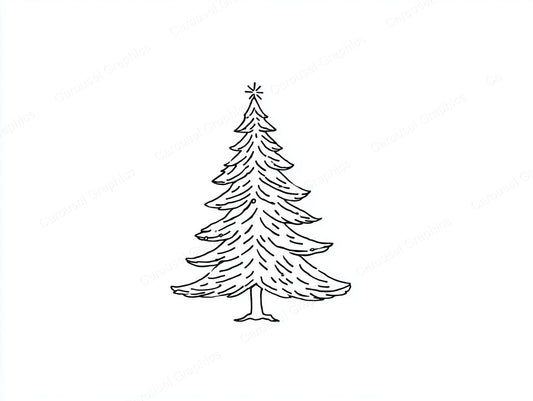 Christmas Tree Vector Graphic preview