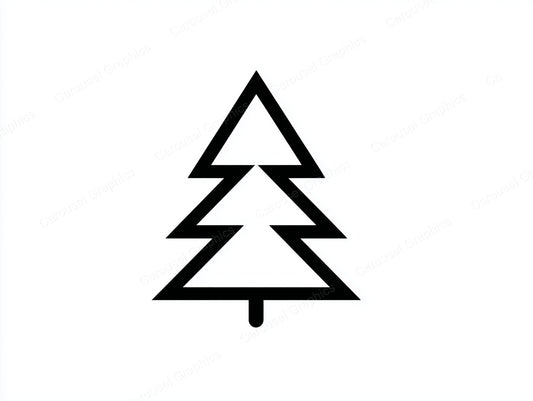 Christmas Tree Vector Graphic preview
