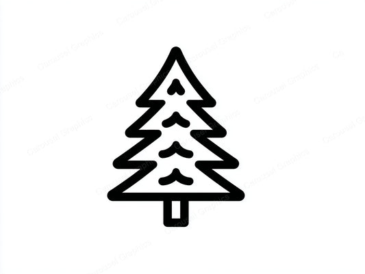 Christmas Tree Vector Graphic preview