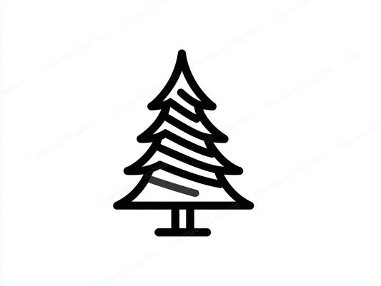 Christmas Tree Vector Graphic preview