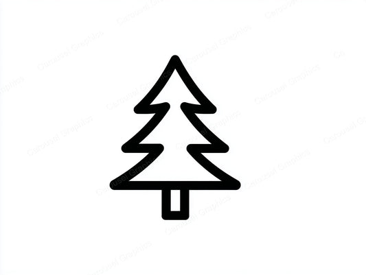 Christmas Tree Vector Graphic preview