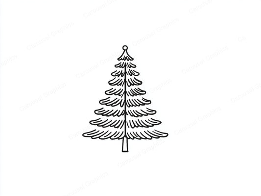 Christmas Tree Vector Graphic preview