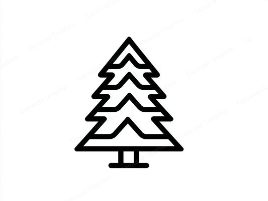 Christmas Tree Vector Graphic preview
