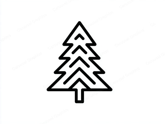Christmas Tree Vector Graphic preview