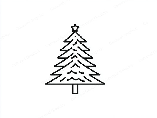 Christmas Tree Vector Graphic preview