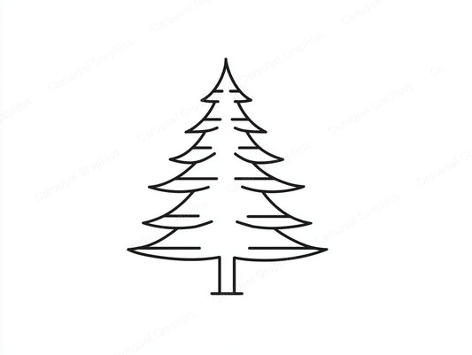 Christmas Tree Vector Graphic preview