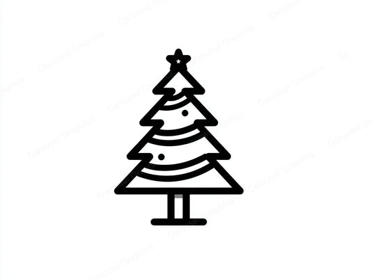 Christmas Tree Vector Graphic preview