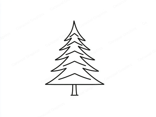 Christmas Tree Vector Graphic preview