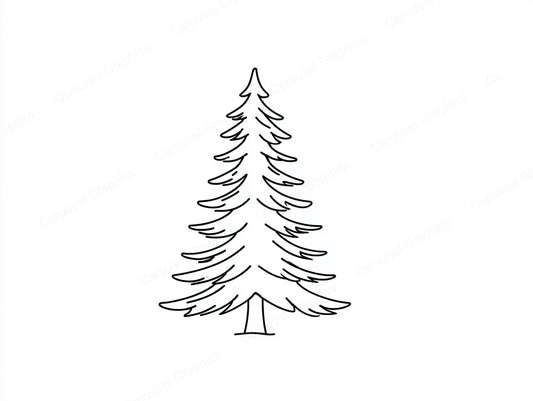 Christmas Tree Vector Graphic preview