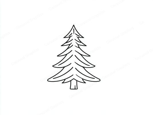 Christmas Tree Vector Graphic preview