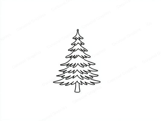 Christmas Tree Vector Graphic preview