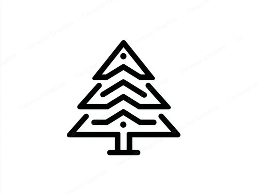 Christmas Tree Vector Graphic preview