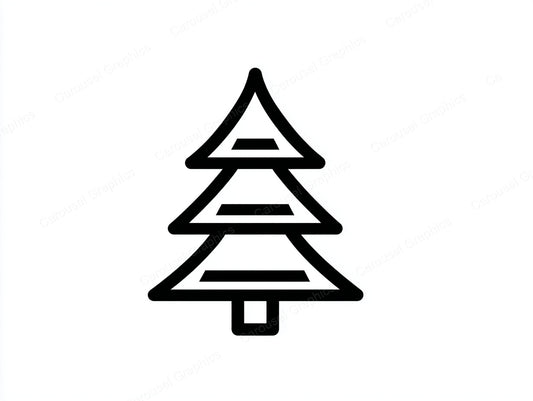 Christmas Tree Vector Graphic preview