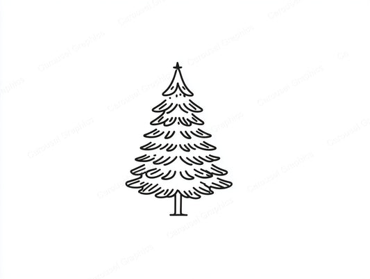 Christmas Tree Vector Graphic preview