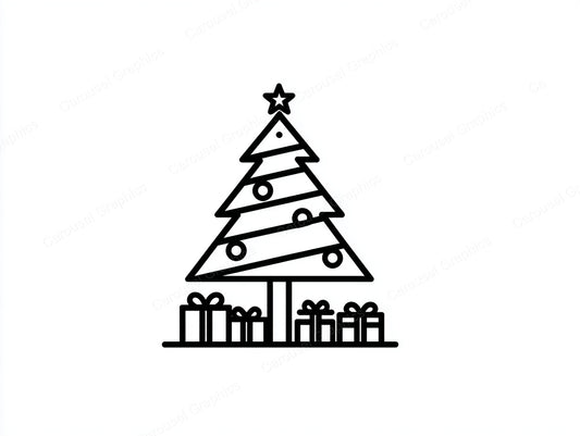 Christmas Tree Vector Graphic preview