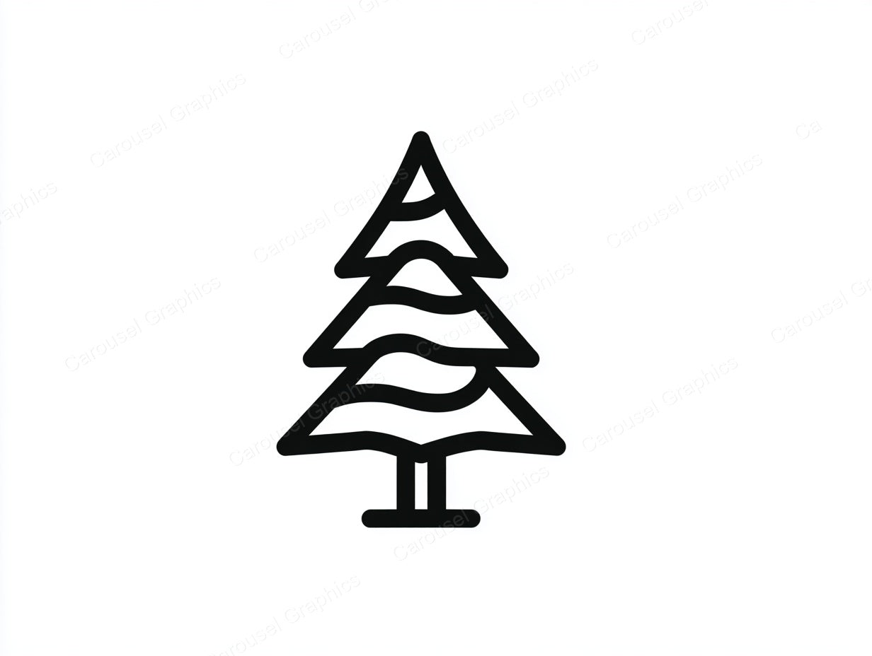 Christmas Tree Vector Graphic preview